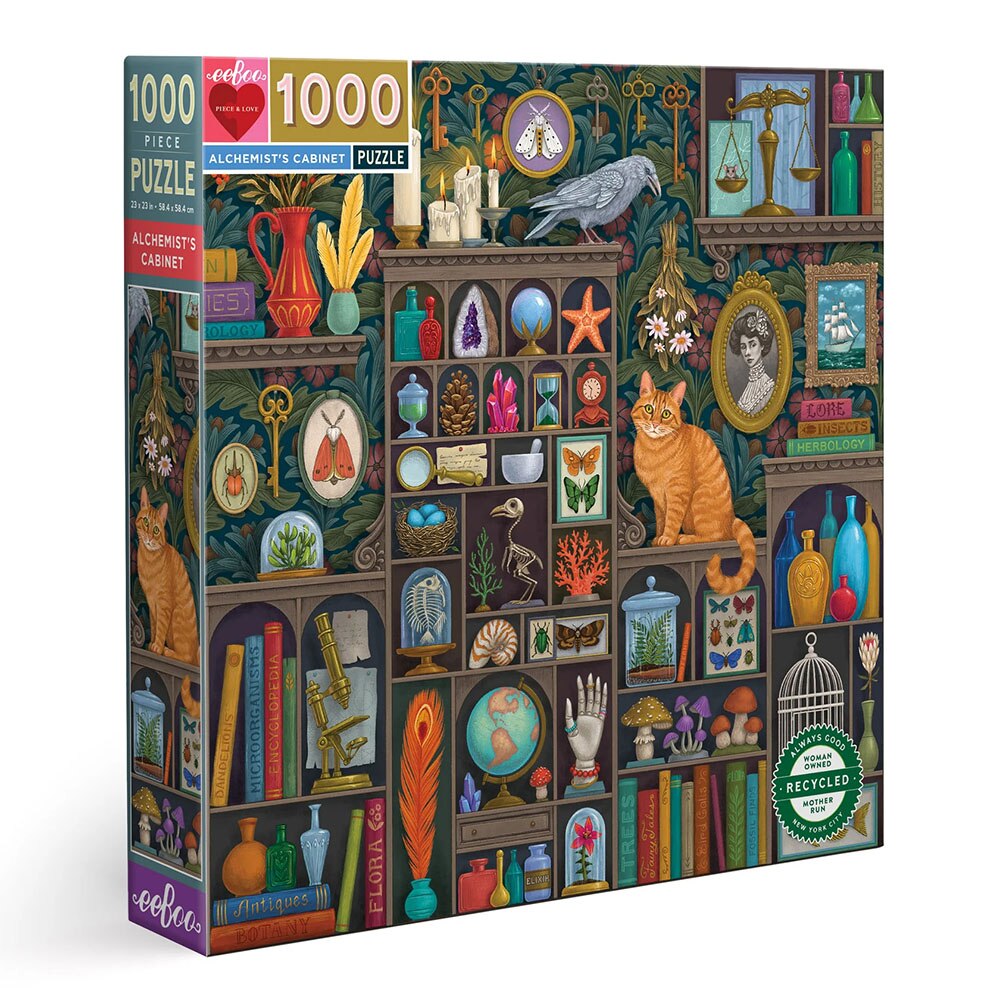 Eeboo, Puzzle, Gifts, 1000 piece, Jigsaw. Alchemist's Cottage, 930779